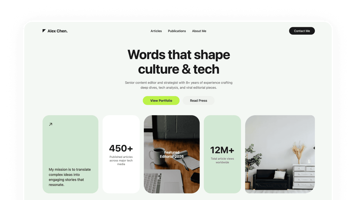 An automatically generated web page